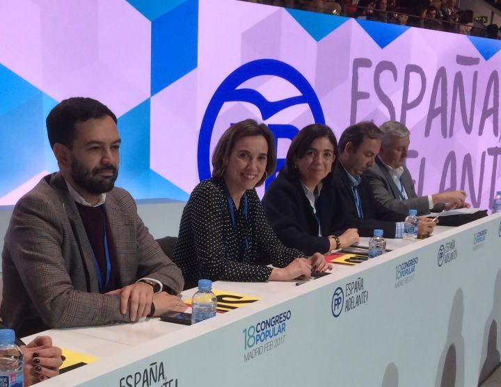 Cuca Gamarra en el Congreso del PP