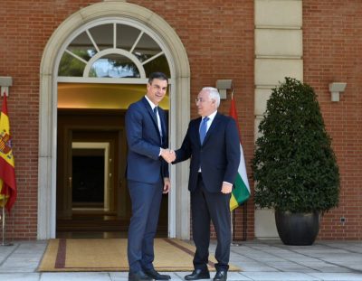 Ceniceros saludo Pedro Sánchez