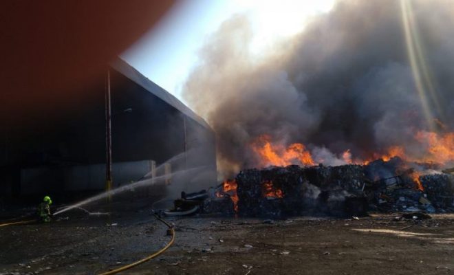 Fuego en ecoparque